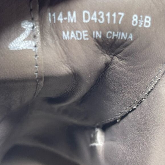 Cole Haan Gray Leather Hayden Bootie Ankle Gold Heel Size US 8.5B, 3” heel - Picture 10 of 11